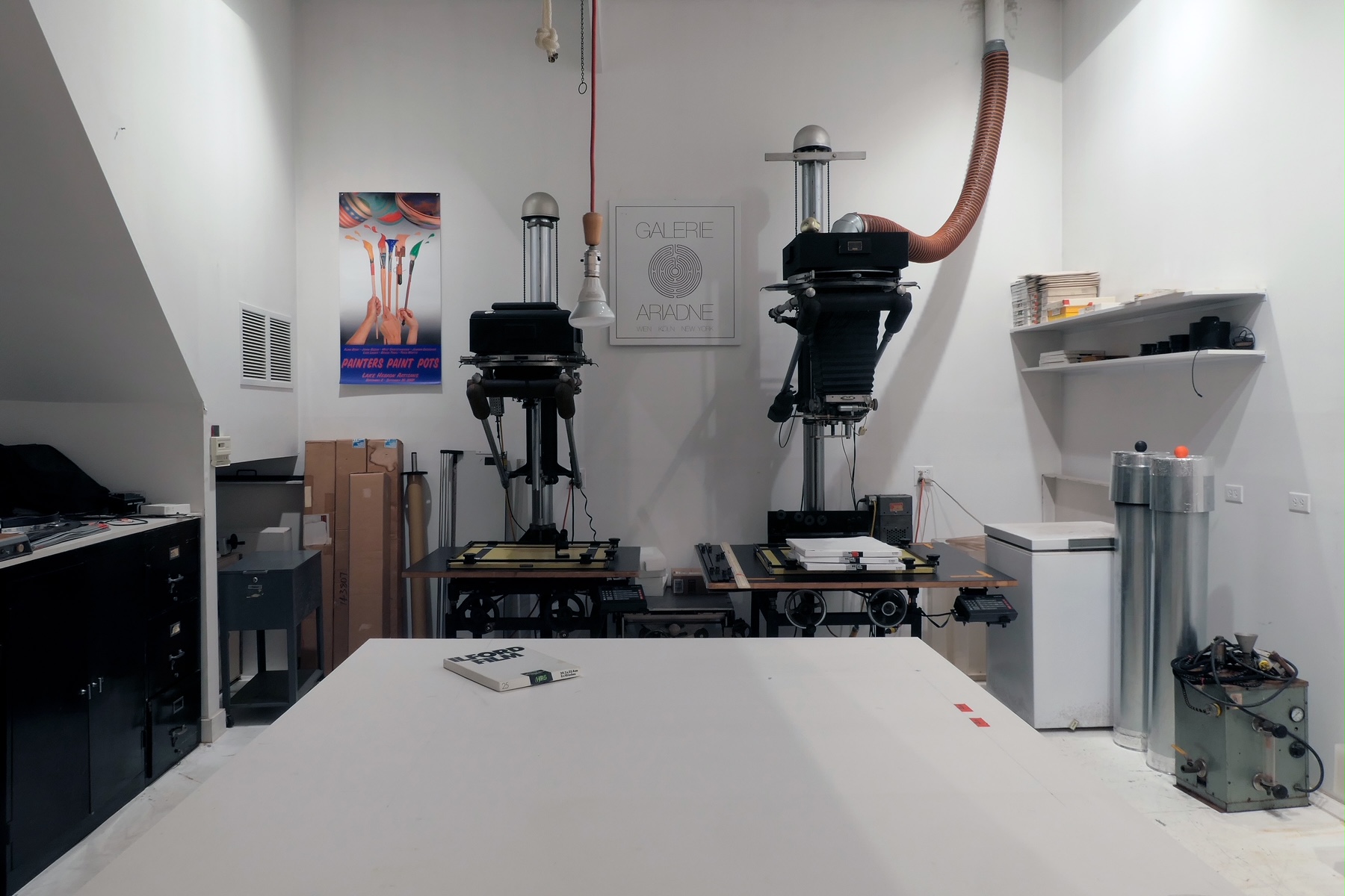 The darkroom in Todd Watts' studio offers world-class facilities for analog photography.