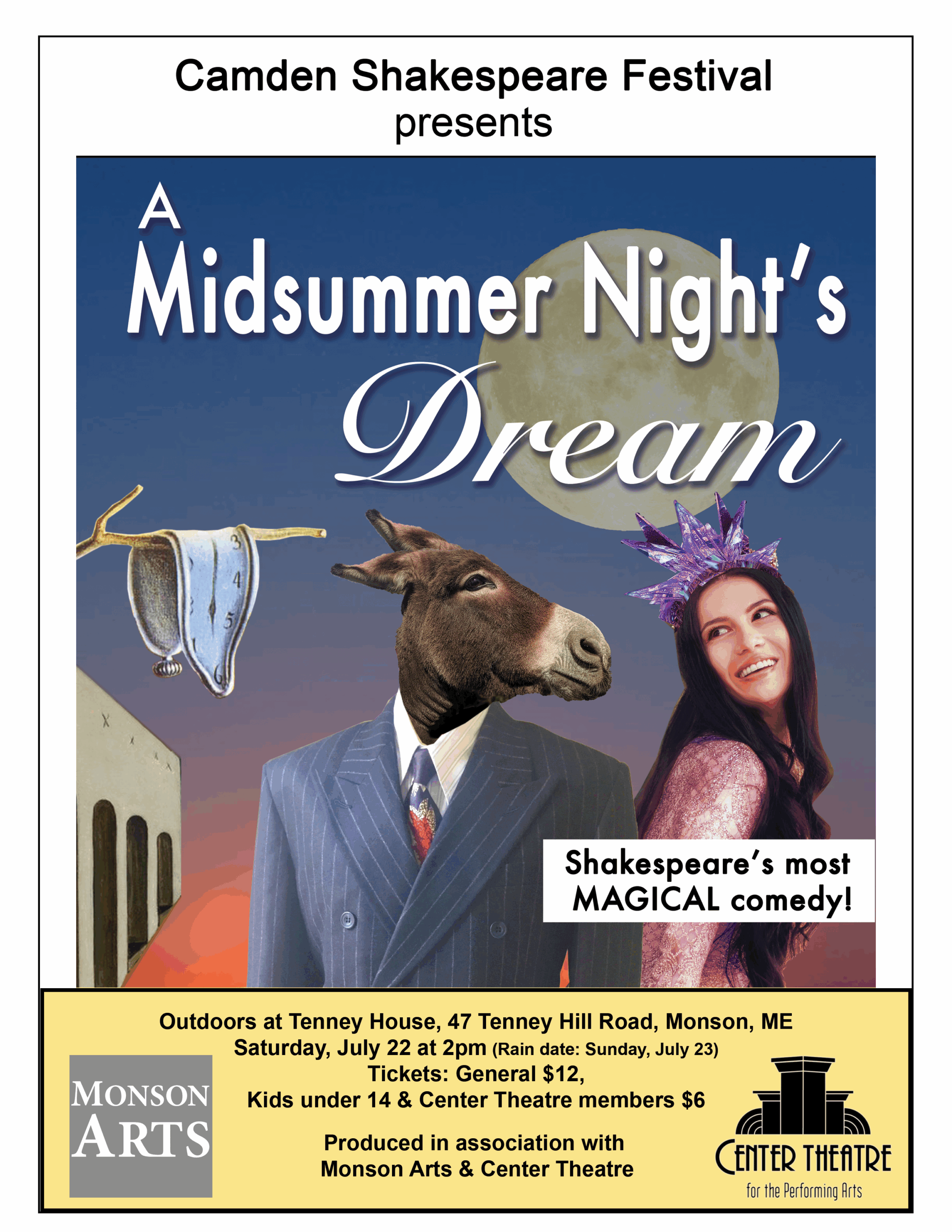 Camden Shakespeare Festival Returns to Monson